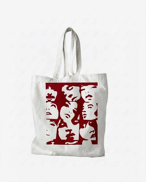 Faces tote in red