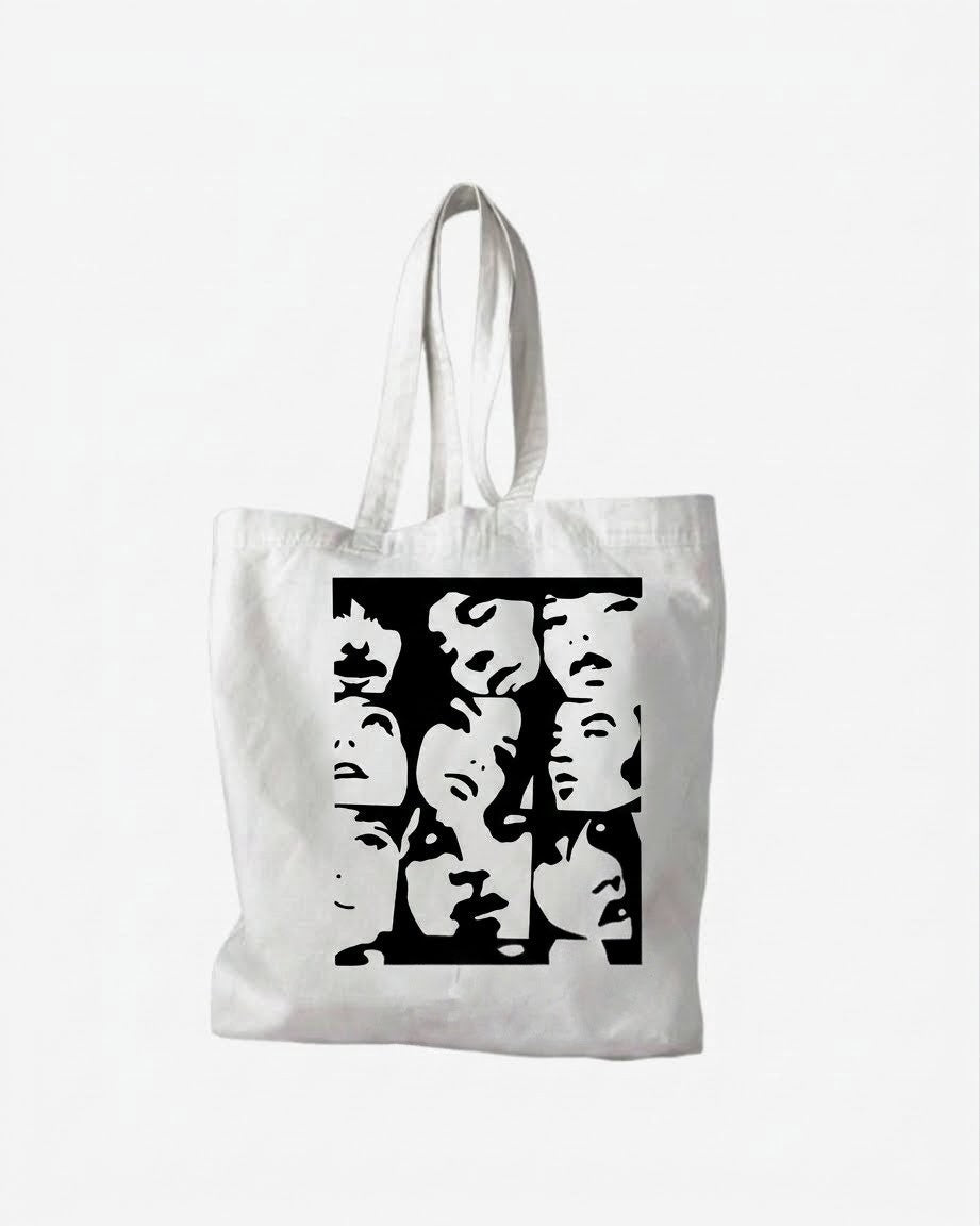 Faces tote in black