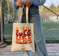 Soul Cold Like Iced Coffee tote in orange