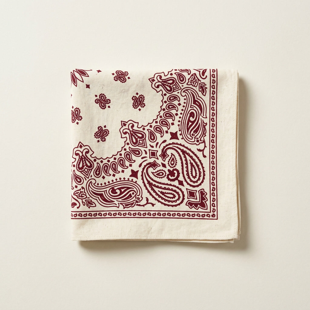 Paisley Bandana in Burgundy
