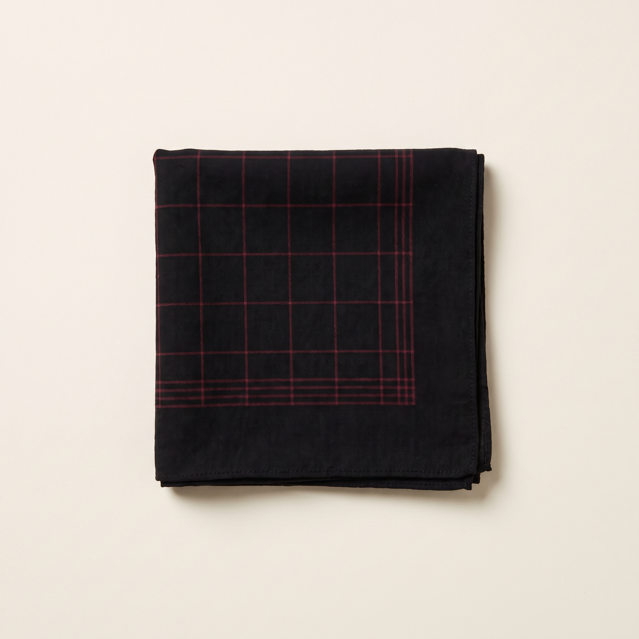 Grid Bandana in Noir